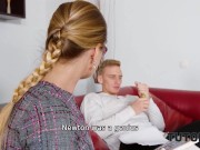 TUTOR4K. Student gives a free sex lesson for teacher with cute pigtails 4/16