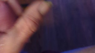 Man stroking his cock