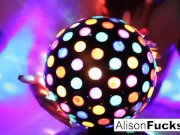 Sexy big boobed disco ball babe Alison 11/16