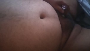 fat man touching pussy and clit
