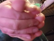 Foot Care - Day 8 - Pumice Stone, Lotion and a Silicone Sock 14/16