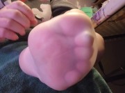 Foot Care - Day 8 - Pumice Stone, Lotion and a Silicone Sock 16/16