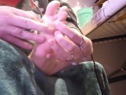 Foot Care - Day 8 - Pumice Stone, Lotion and a Silicone Sock 4/16