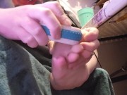 Foot Care - Day 8 - Pumice Stone, Lotion and a Silicone Sock 7/16