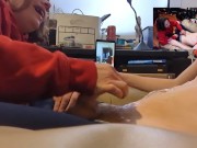 Heather Kane Laughs at How Quick his Balls Came! 11/16