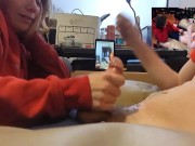 Heather Kane Laughs at How Quick his Balls Came! 14/16