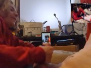 Heather Kane Laughs at How Quick his Balls Came! 4/16