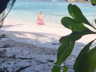 Public Beach moments 2023 Masturbation Squirting Orgasm