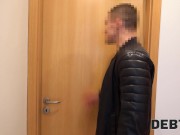 DEBT4k. Chick pays debt for VR helmet by offering collector 2/16