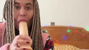 A MILF IN A NEW YEAR'S COSTUME IS WAITING FOR YOU