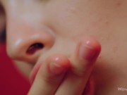 WOWGIRLS Gorgeous Ukrainian model Alissa Foxy wearing pantyhose and playing with her pussy 6/16