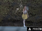 Fun-Size Redhead Accepts Dick From Tennis Coach 5/16