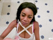 MY GF - Brunette Lesbian Beauty Brittney White Cannot resist The Feel Of A Real Cock Inside Her 3/16