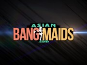 Filipina maid with huge boobs lets her new boss cum inside her pussy 1/16