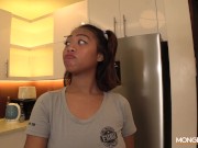 Filipina maid with huge boobs lets her new boss cum inside her pussy 2/16