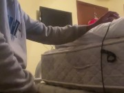 I slowly got turned on and started jerking my hard black cock until I cummed