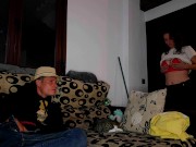 MY WIFE VIDEOCALLS HER BOSS WHEN I CUM ON HER FEET 2/16