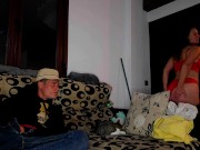 MY WIFE VIDEOCALLS HER BOSS WHEN I CUM ON HER FEET 3/16