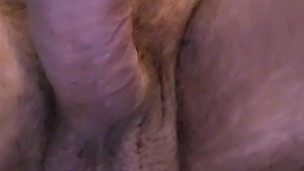 Hairy muscle bear showing off hairy asshole
