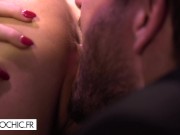 Megan Rain does a Striptease before taking care of her client 5/16