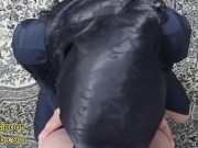 مرضیه خانم خدمتکار خونم داشت نظافت میکرد مخشو زدم تا برام ساک بزنه آب کیرمو قورت داد (پر از مکالمه) 14/16