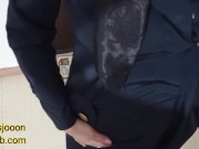 مرضیه خانم خدمتکار خونم داشت نظافت میکرد مخشو زدم تا برام ساک بزنه آب کیرمو قورت داد (پر از مکالمه) 3/16