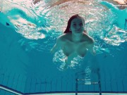 Enjoy big bouncy tits of Dashka in the swimming pool 3/16