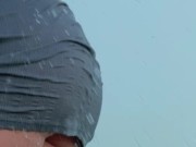 Part 1 I gave my dog a nice hose bath on a hot day and she got all wet 3/16