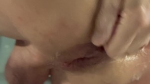 Fisting slut playing with my soft big hole