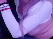  milf smokes and chokes on her dildo 16/16