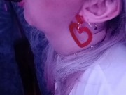  milf smokes and chokes on her dildo 2/16