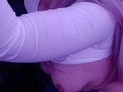  milf smokes and chokes on her dildo 5/16