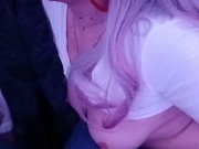  milf smokes and chokes on her dildo 8/16