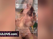 Big boobs babe sharing plans for New Year's, behind the scenes date night, asshole puckering pussy spreading - Lelu Love 7/16