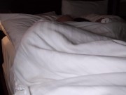 Stepmom and stepson share hotel room , She wakes up to a SQUIRTING surprise. 1/16