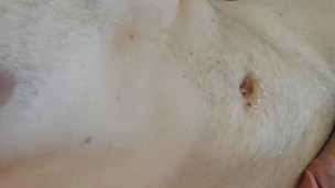 Bellybutton cumshot play