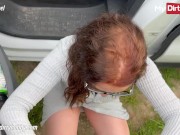 MyDirtyHobby - Horny babe sucks cock in public 3/16