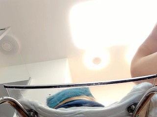 Fuck machine hard bouncing tits