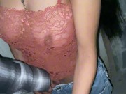 Papá Celoso evito que fuera a casa de mi novio, esperamos a que duerma para follar en él patio 1/16