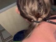 Amelia sucks a dildo and gets her ass gaped 4/16