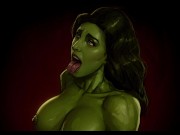 My Lawyer Got Fat Green Tits And Ass - All She-Hulk Scenes - Behind The Doom 7/16