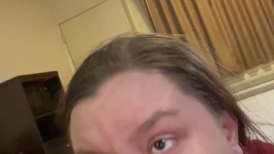 Tried to swallow his cock whole.. threw it up instead