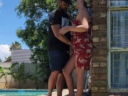 Almost fucked my best friends wife poolside outdoor 2/16