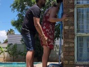 Almost fucked my best friends wife poolside outdoor