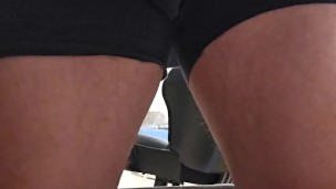 Gray sweat pants with giant boner