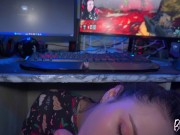 Newbie Streamer takes Her First Donate under table 2/16