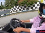 Real amateur Asian teen amateur GF from Thailand go karting and sex 5/16