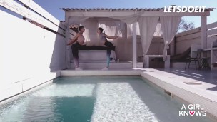 Stella Flex, Mia Split, Lena Love & Arteya Have A Naughty Lesbian Affair Full Scene