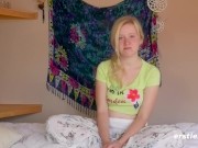 Ersties - Musikstudentin Anna M. aus Erfurt verwöhnt sich mit Dildo 6/16