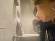 CHUBBY SHY GIRL FUCKED BY GF IN PUBLIC TOILET 9/16